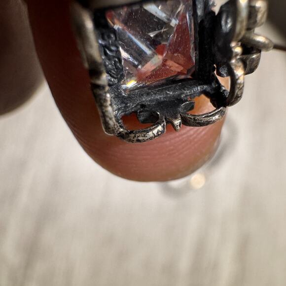 Vintage Silpada 925 Sterling Silver Necklace Uptown Pendant Ring Earrings Set - Picture 4 of 11